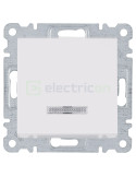 Întrerupător - simplu iluminat - 10AX - încastrat - alb - IP20 - Hager Lumina2 - WL0210