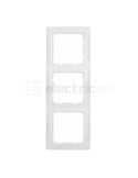 Ramă - 3 module - montaj vertical - alb - Berker S.1 - 10139909