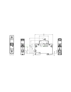 MCB - Siguranță automată - disjunctor - curba C 6A 10kA 1P 1M ETIMAT P10 ETI 001901027 2