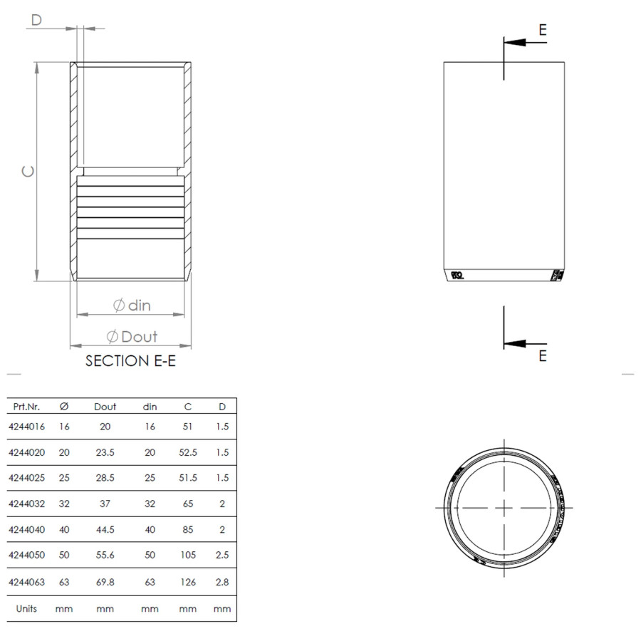 Mufa conductor compatibil cu Copex-uri Kouvidis Gama Medisol AM , alb, IP65 - Electricon.ro