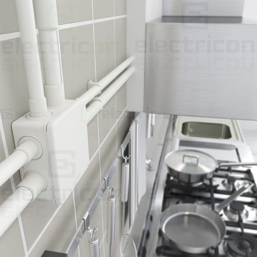 Mufa conductor compatibil cu Copex-uri Kouvidis Gama Medisol AM , alb, IP65 - Electricon.ro