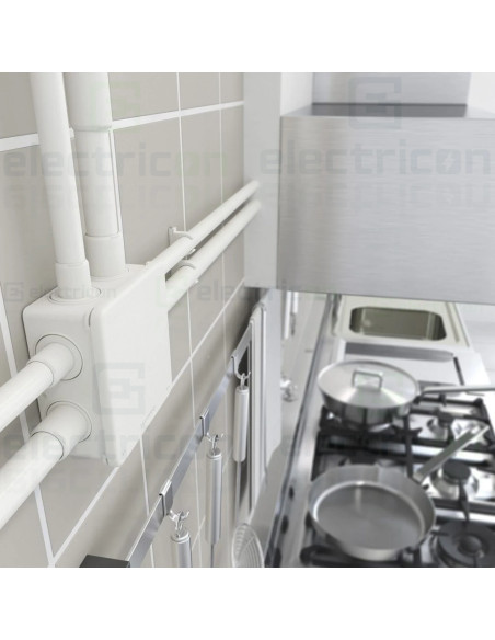 Mufa conductor compatibil cu Copex-uri Kouvidis Gama Medisol AM , alb, IP65 - Electricon.ro