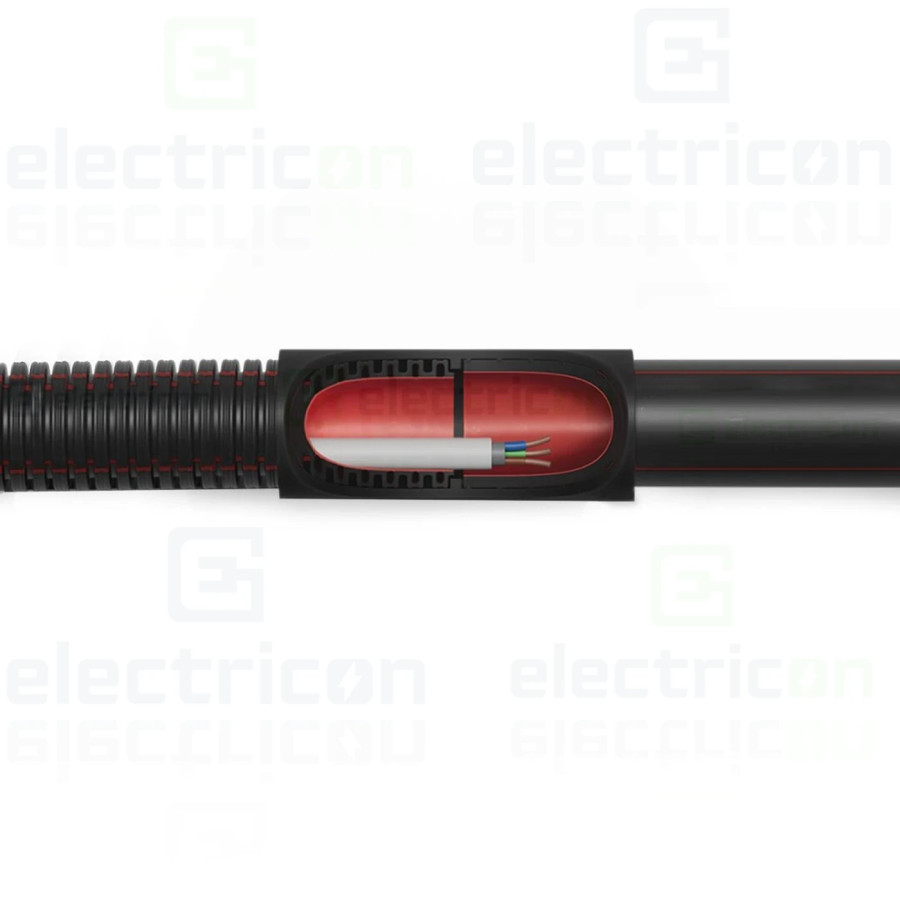 Mufa conductor compatibil cu Copex-uri Kouvidis Gama Durosol Plus ISR, negru, IP65 - Electricon.ro