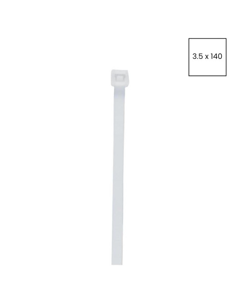 Fașete - coliere plastic - 200x4.5 mm - Pachet 100buc - alb - interior - Cimco - 181367