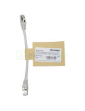Cablu patch - cablu retea - internet tip Cat 6A ecranat 0.13 mm² LS0H gri 0.2m - Schrack H6GMG00K2G