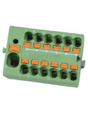 Bloc de distribuție - Distribuitor - 1P 17.5A 16 conexiuni 1.5mm² - PTFIX, verde - Phoenix Contact - 1046965