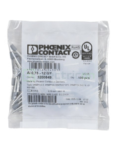 Ferule 0.75mm 12mm gri Phoenix Contact 3200849