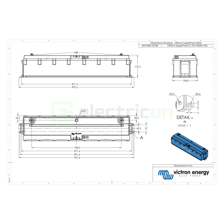 Baterie LiFePO4 51.2V 100Ah Victron SuperPack NG