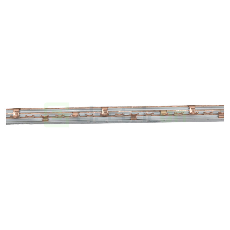 Busbar Schrack BSB00124 trifazat 4P tip furcă 12 module 10mm² 100A, L1N/L2N/L3N, cupru, compatibil Amparo