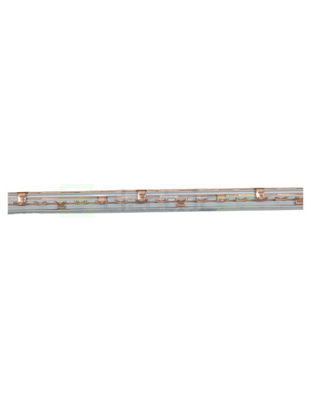 Busbar Schrack BSB00124 trifazat 4P tip furcă 12 module 10mm² 100A, L1N/L2N/L3N, cupru, compatibil Amparo