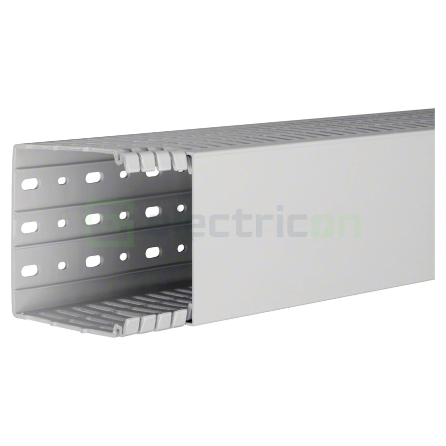 Canal cablu Hager HA7100100 100x100mm fără halogen PC-ABS gri