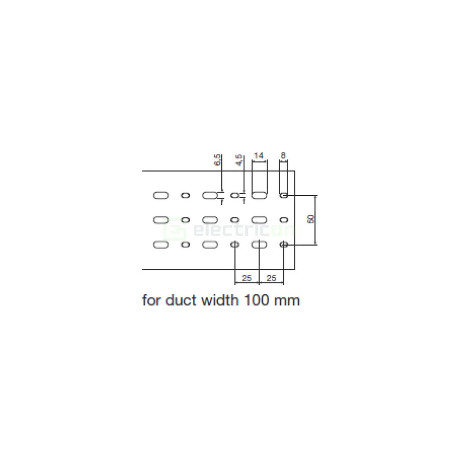 Canal cablu Hager HA7100100 100x100mm fără halogen PC-ABS gri