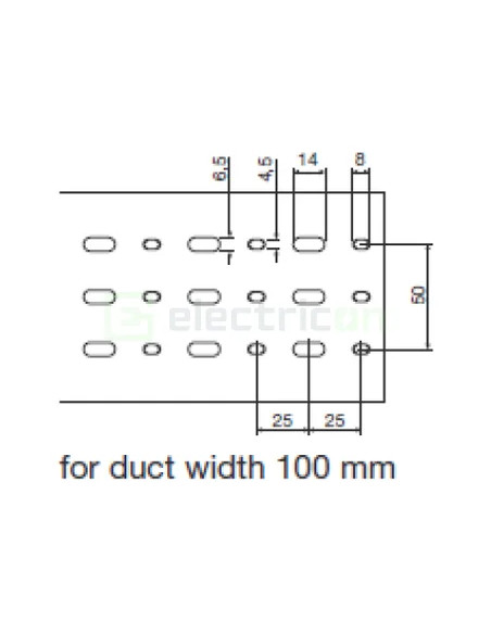 Canal cablu Hager HA7100100 100x100mm fără halogen PC-ABS gri