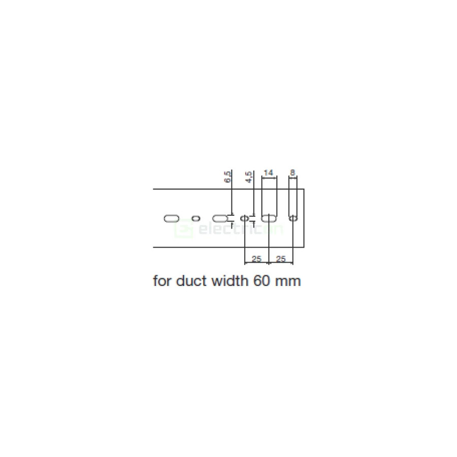 Canal cablu Hager HA7100060 100x60mm fără halogen PC-ABS gri