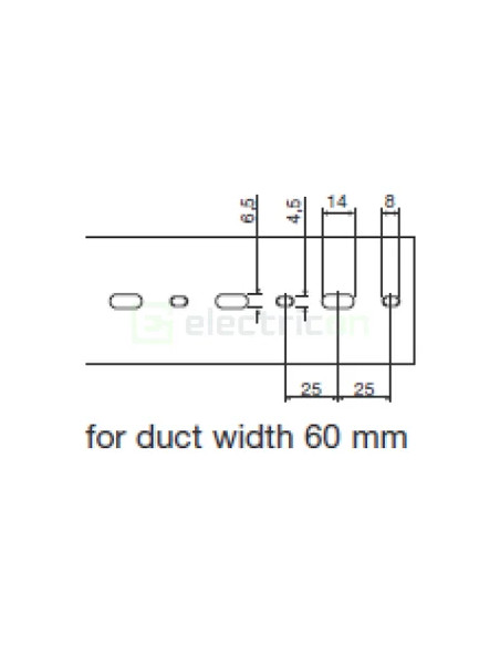 Canal cablu Hager HA7100060 100x60mm fără halogen PC-ABS gri