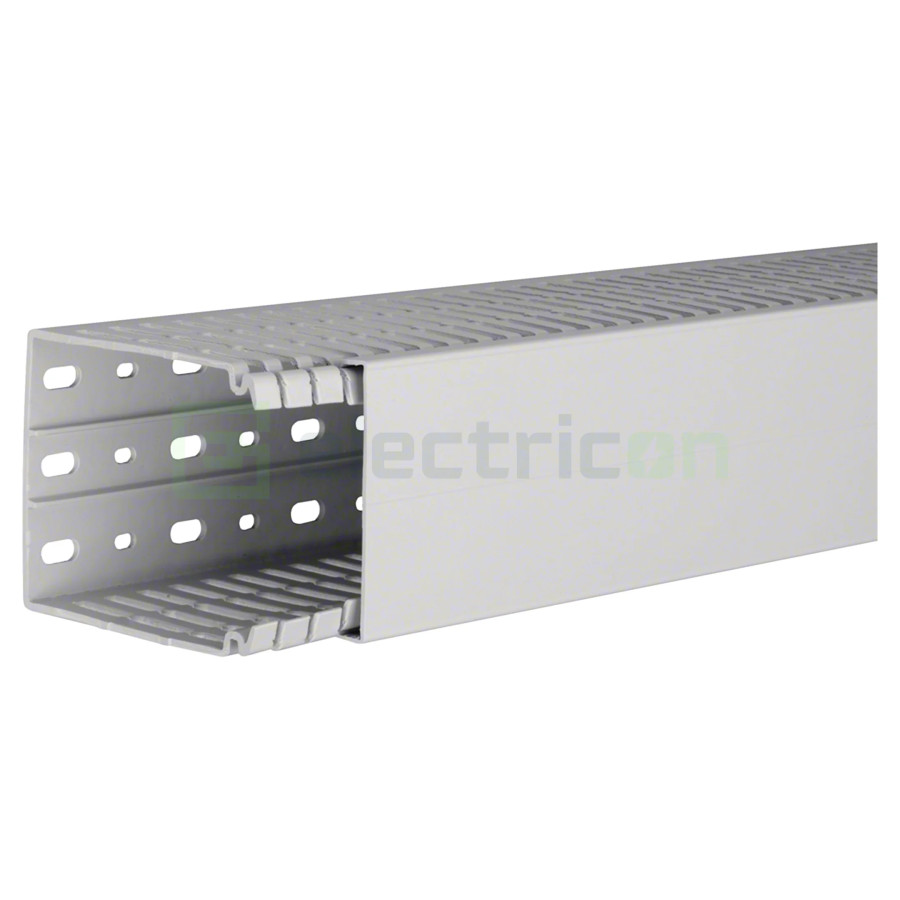 Canal cablu Hager HA7100080 100x80mm fără halogen PC-ABS gri