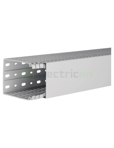 Canal cablu Hager HA7100080 100x80mm fără halogen PC-ABS gri