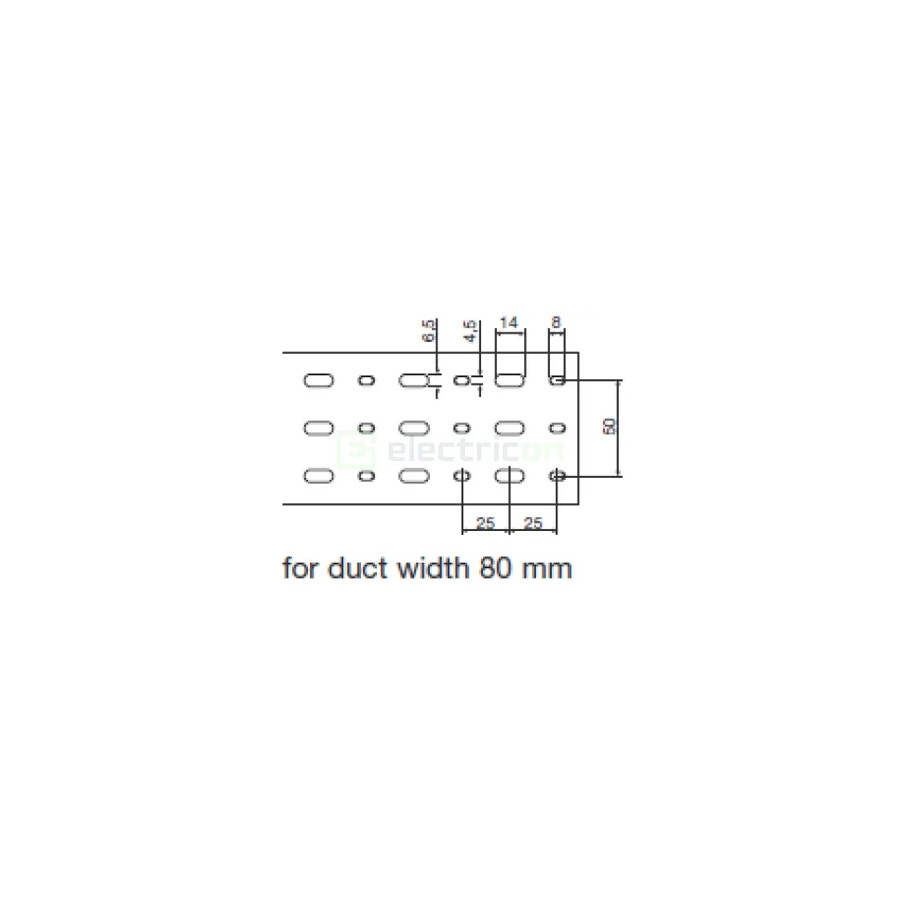 Canal cablu Hager HA7100080 100x80mm fără halogen PC-ABS gri