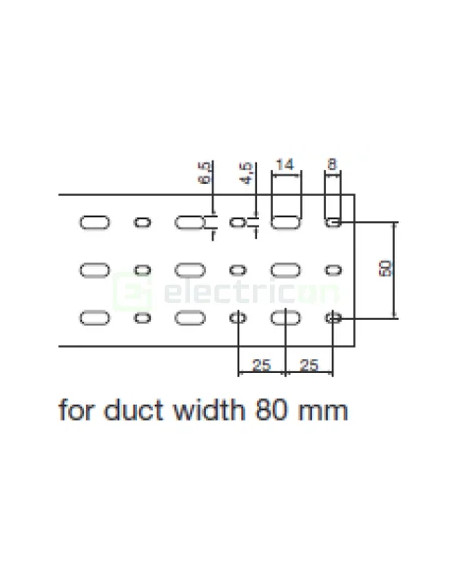 Canal cablu Hager HA7100080 100x80mm fără halogen PC-ABS gri