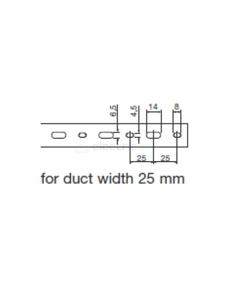 Canal cablu Hager HA725025 25x25mm fără halogen PC-ABS gri