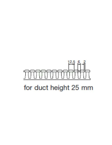 Canal cablu Hager HA725025 25x25mm fără halogen PC-ABS gri