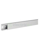 Canal cablu pieptene PVC/ABS HA7 - 25x40 mm - fără halogen, gri deschis - Hager, HA725040