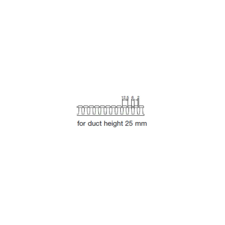 Canal cablu Hager HA725040 25x40mm fără halogen PC-ABS gri
