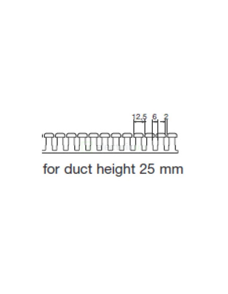 Canal cablu Hager HA725040 25x40mm fără halogen PC-ABS gri
