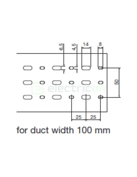 Canal cablu Hager HA740100 40x100mm fără halogen PC-ABS gri