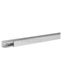 Canal cablu pieptene PVC/ABS HA7 - 40x25 mm - fără halogen, gri deschis - Hager, HA740025