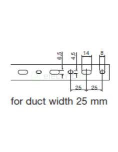 Canal cablu Hager HA740025 40x25mm fără halogen PC-ABS gri 2
