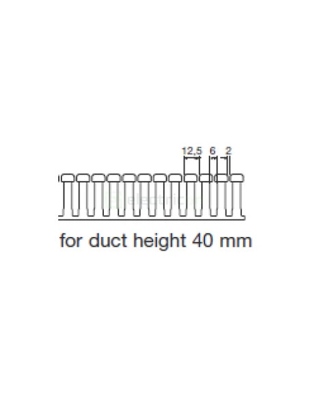 Canal cablu Hager HA740025 40x25mm fără halogen PC-ABS gri