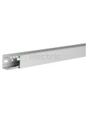 Canal cablu pieptene PVC/ABS HA7 - 40x40 mm - fără halogen, gri deschis - Hager, HA740040