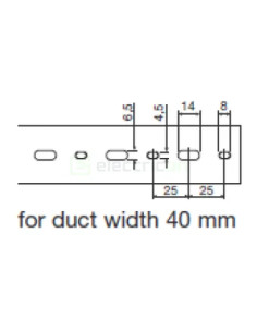 Canal cablu Hager HA740040 40x40mm fără halogen PC-ABS gri 2