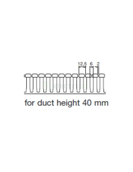 Canal cablu Hager HA740040 40x40mm fără halogen PC-ABS gri
