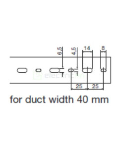 Canal cablu Hager HA740060 40x60mm fără halogen PC-ABS gri 2