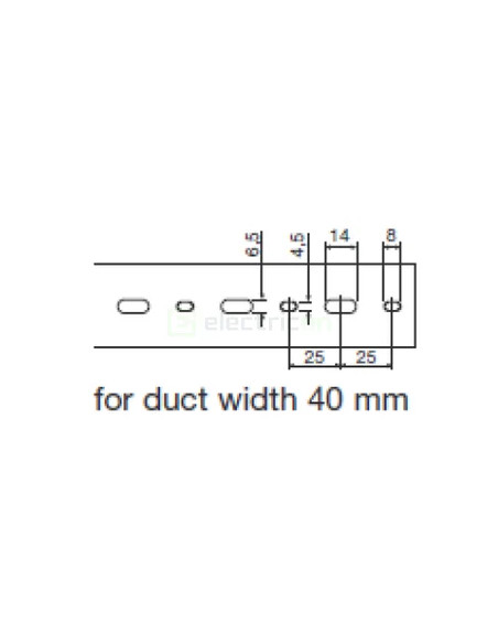 Canal cablu Hager HA740060 40x60mm fără halogen PC-ABS gri