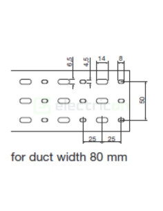 Canal cablu Hager HA740080 40x80mm fără halogen PC-ABS gri 2