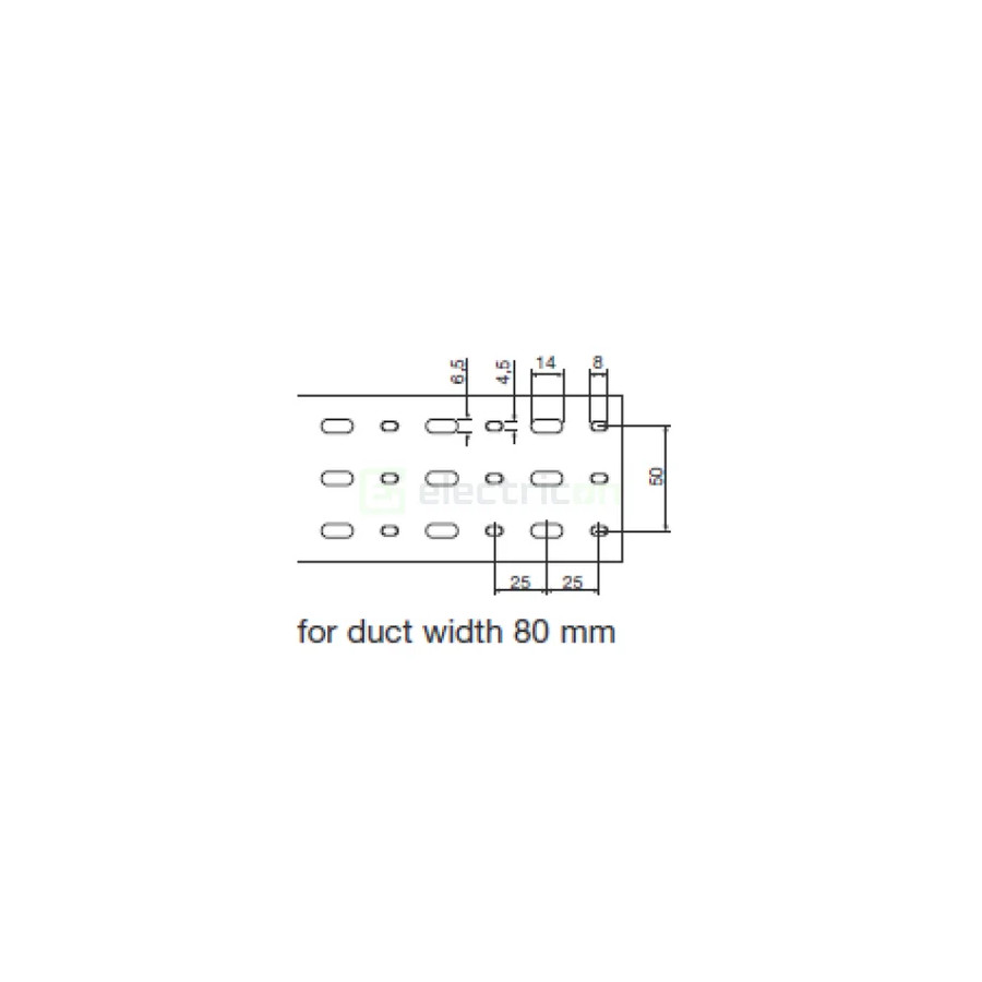 Canal cablu Hager HA740080 40x80mm fără halogen PC-ABS gri