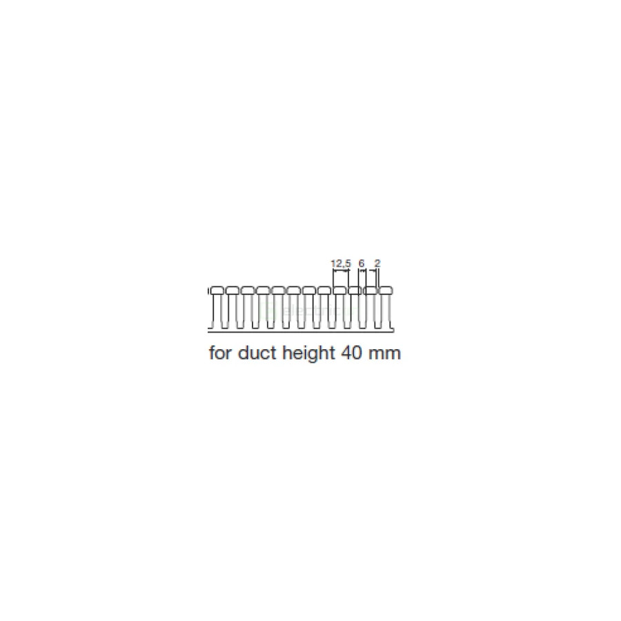 Canal cablu Hager HA740080 40x80mm fără halogen PC-ABS gri
