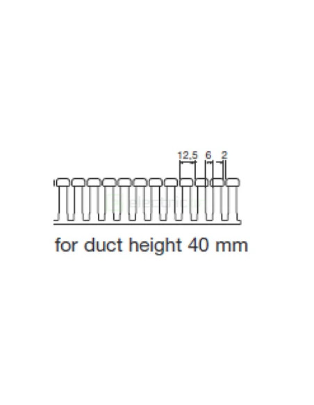 Canal cablu Hager HA740080 40x80mm fără halogen PC-ABS gri