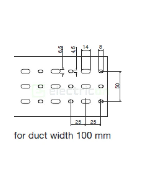 Canal cablu Hager HA760100 60x100mm fără halogen PC-ABS gri