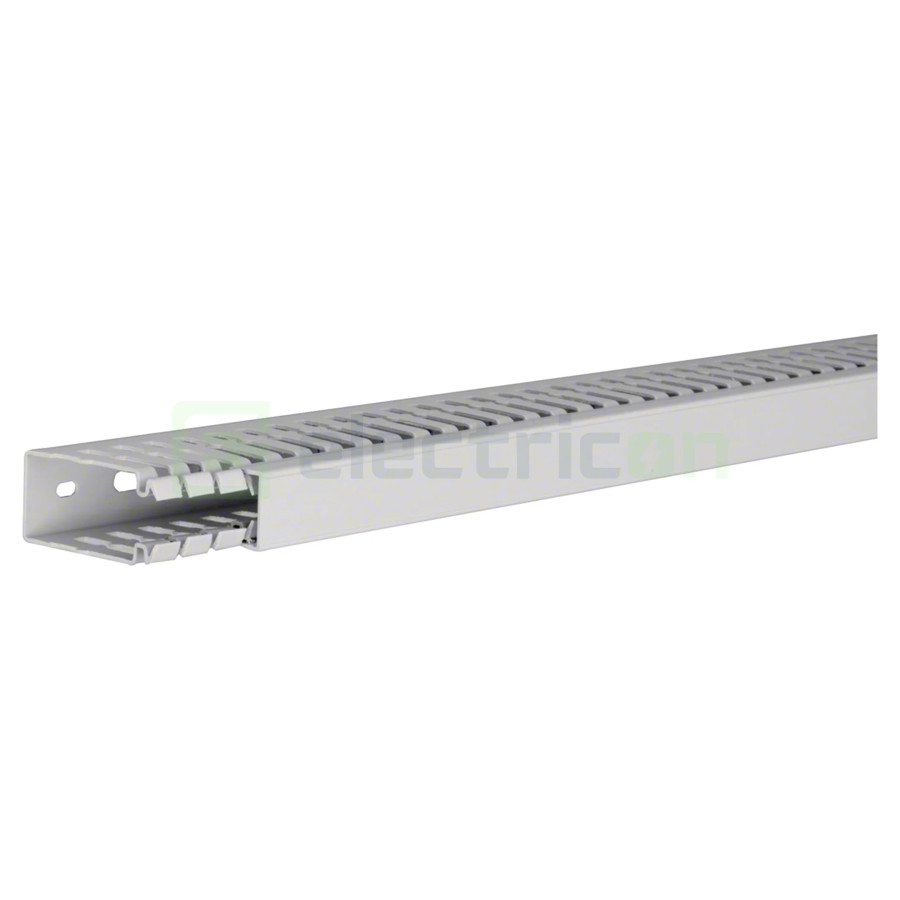 Canal cablu Hager HA760025 60x25mm fără halogen PC-ABS gri