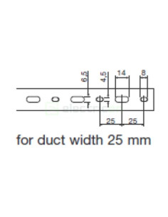 Canal cablu Hager HA760025 60x25mm fără halogen PC-ABS gri 2