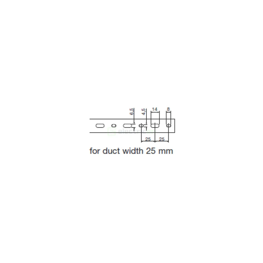 Canal cablu Hager HA760025 60x25mm fără halogen PC-ABS gri