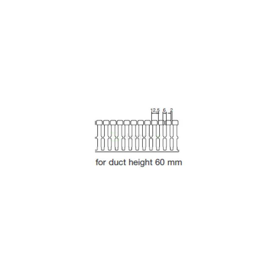 Canal cablu Hager HA760025 60x25mm fără halogen PC-ABS gri