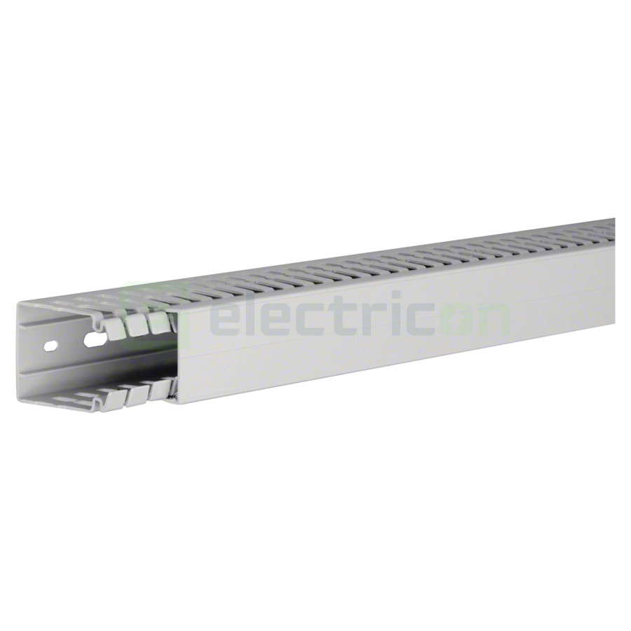 Canal cablu Hager HA760040 60x40mm fără halogen PC-ABS gri