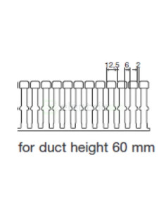 Canal cablu Hager HA760040 60x40mm fără halogen PC-ABS gri 2