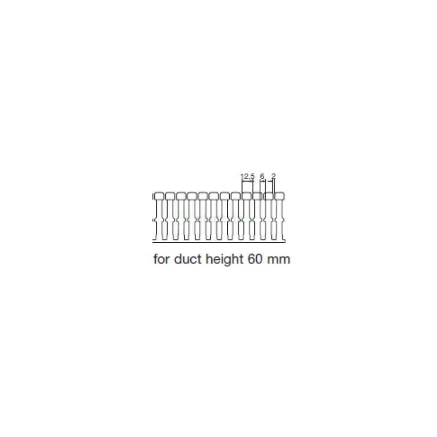 Canal cablu Hager HA760040 60x40mm fără halogen PC-ABS gri
