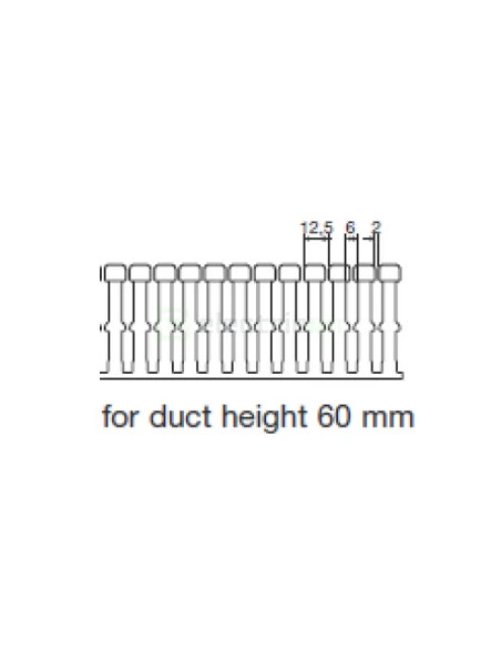 Canal cablu Hager HA760040 60x40mm fără halogen PC-ABS gri